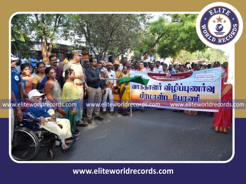 Most Participants in Voter Awareness Rally, Along with Cultural Performance
